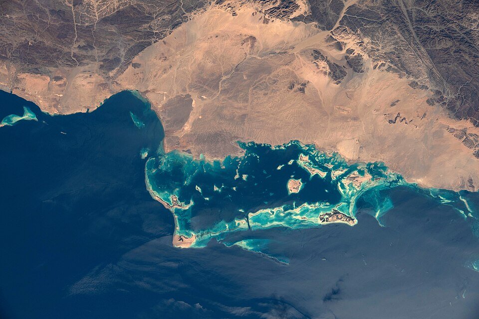 Red Sea coastline near AMAALA Saudi Arabia