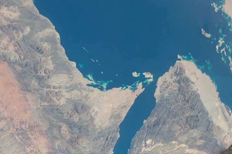 The NEOM development area on Saudi Arabia's Gulf of Aqaba coast