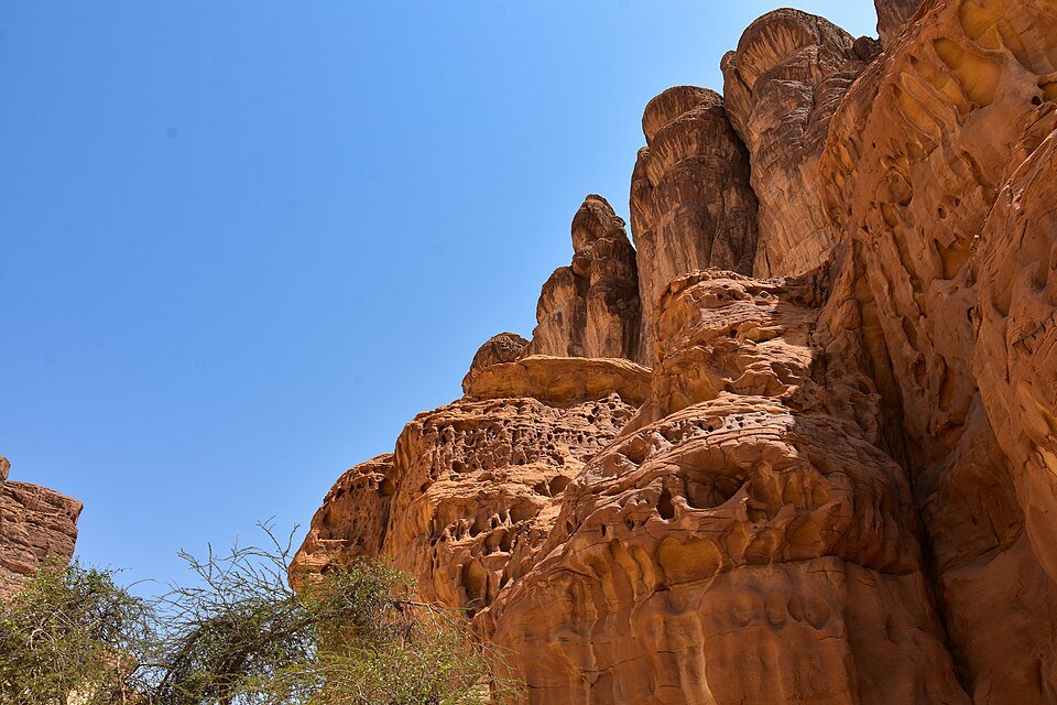 Desert valley landscape near AlUla, Saudi Arabia