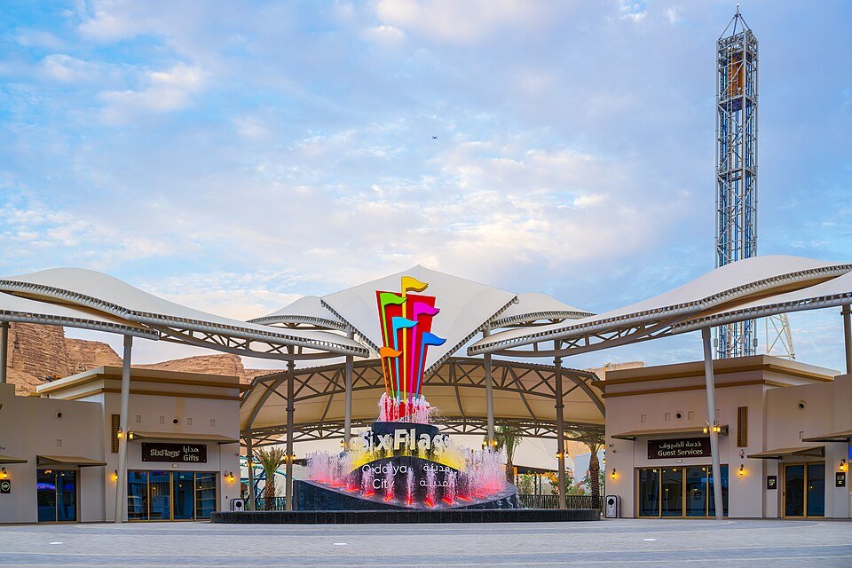 Six Flags Qiddiya City theme park near Riyadh