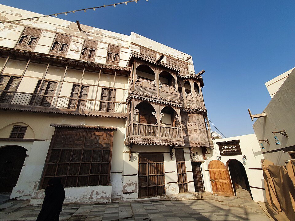 Historic buildings in the old town of Yanbu, Saudi Arabia