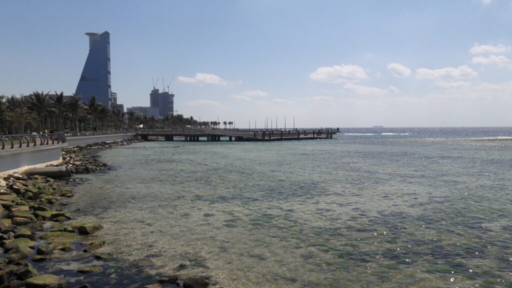 Another view of Jeddah Corniche, the waterfront district hosting the Grand Prix
