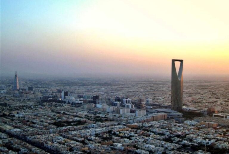 Riyadh skyline, a common arrival point where visitors first need mobile connectivity