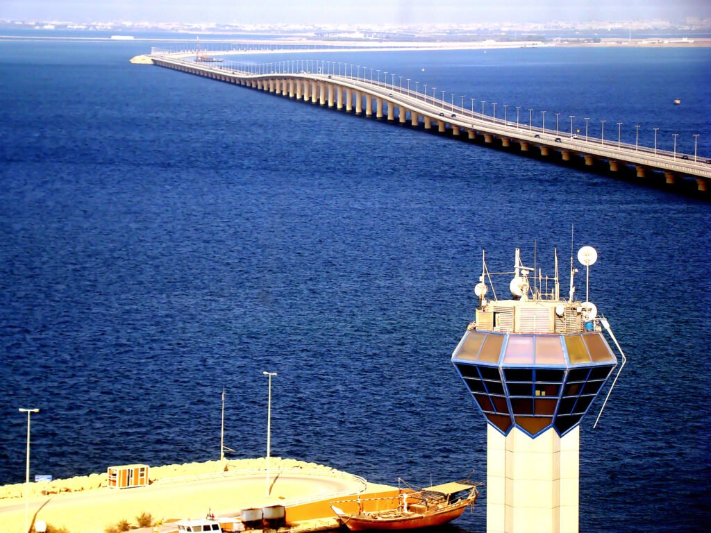 The King Fahd Causeway connecting Bahrain to Saudi Arabia, a major GCC land crossing