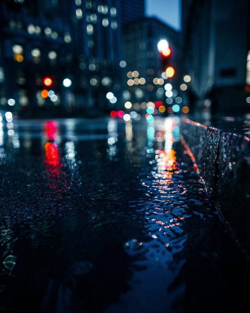 City Street Night Lights - Saudi Cab Co ground transport guide