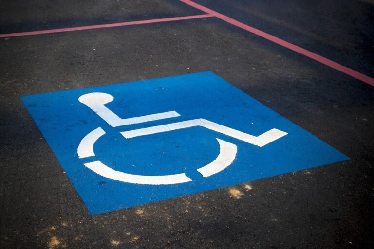 Accessible vehicle with a wheelchair ramp ready for boarding